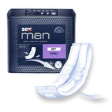 Seni® Man Fit Bladder Control Pad 3-1/2 X 15-7/10 Inch Moderate Absorbency Super Absorbent Core One Size Fits Most (1231331_CS) 60/CS