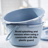 drive™ Splash Guard, Commode For Commode 11105N-4, 11103-4, 11148, 11102N-4, 11102KD-4, 11104-4, 11125-2, 11101-2 and 11145-4 (628311_EA) 1/EA