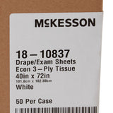McKesson General Purpose Drape Physical Exam Drape 40 W X 72 L Inch NonSterile (216348_CS) 50/CS