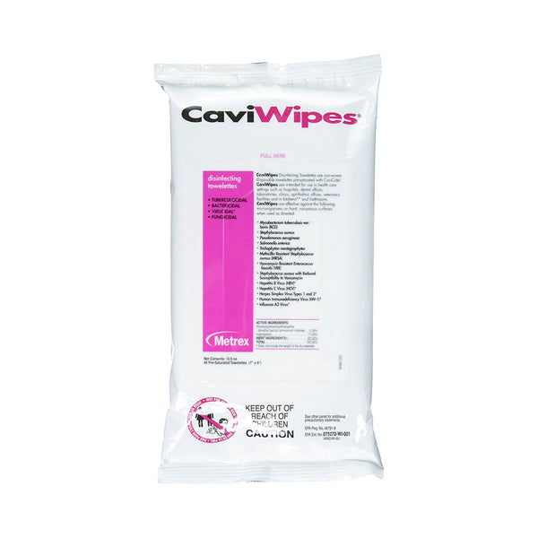 CaviWipes1™ Surface Disinfectant Premoistened Alcohol Based Manual Pull Wipe 45 Count Soft Pack Alcohol Scent NonSterile (872154_CS) 20/CS