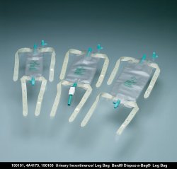 Bard® Dispoz-a-Bag® Urinary Leg Bag Anti-Reflux Valve Sterile 950 mL Vinyl (362512_CS) 48/CS