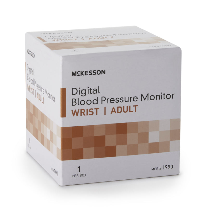 McKesson Brand Home Automatic Digital Blood Pressure Monitor One Size Fits Most Cuff Nylon Cuff Desk Model (854387_EA) 1/EA