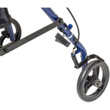 drive™ 4 Wheel Rollator Blue Adjustable Height / Folding Steel Frame (1196512_EA) 1/EA