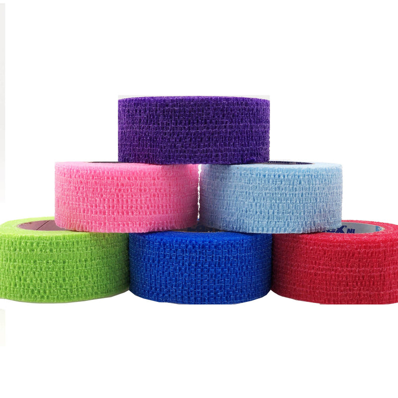 CoFlex® NL Cohesive Bandage 1 Inch X 5 Yard Self-Adherent Closure Neon Pink / Blue / Purple / Light Blue / Neon Green / Red NonSterile 12 lbs. Tensile Strength (989074_PK) 1/PK