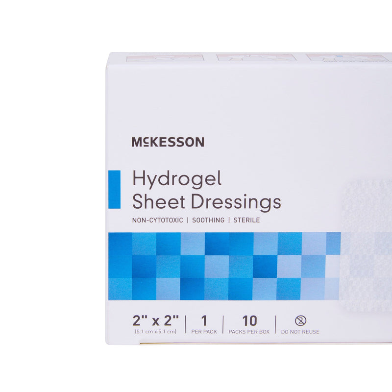 McKesson Hydrogel Wound Dressing Sheet 2 X 2 Inch Sheet Sterile (494192_EA) 1/EA