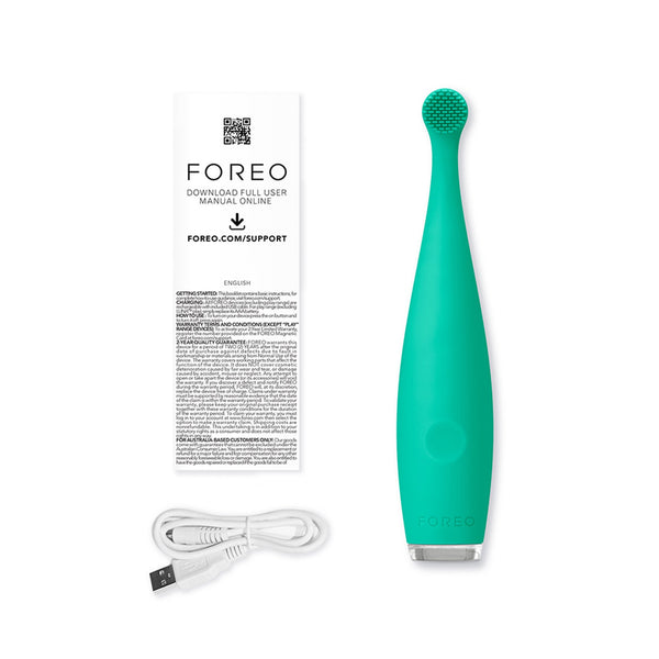 ISSA™ baby Sonic Toothbrush Kiwi Green Panda Ages Birth to 4 Years Silicone (1252886_EA) 1/EA
