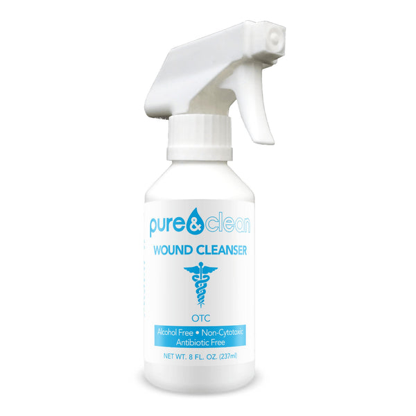 Pure&Clean® Wound Cleanser 8 oz. Spray Bottle NonSterile Antimicrobial (1046002_BX) 12/BX