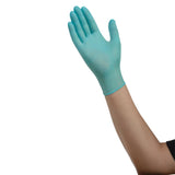 ESTEEM™ Stretch Exam Glove Medium NonSterile Nitrile Standard Cuff Length Textured Fingertips Teal Chemo Tested (783075_BX) 150/BX