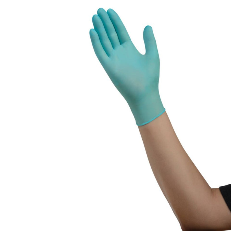 ESTEEM™ Stretch Exam Glove Medium NonSterile Nitrile Standard Cuff Length Textured Fingertips Teal Chemo Tested (783075_BX) 150/BX