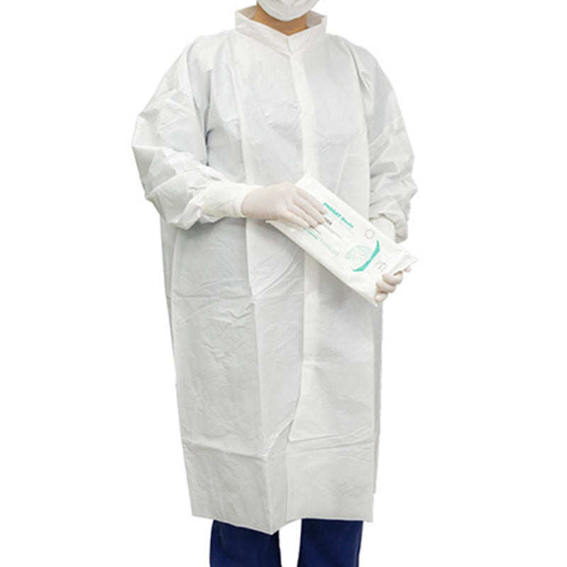 Contec® CritiGear™ Cleanroom Lab Coat White 2X-Large Knee Length Microporous Fabric Disposable (1128921_CS) 30/CS