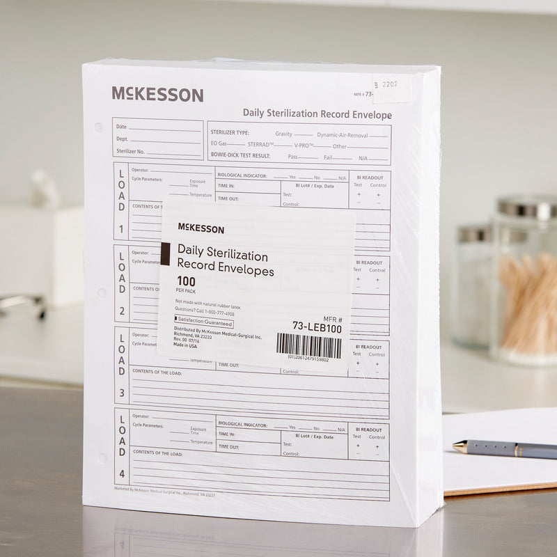 McKesson Sterilization Record Envelope McKesson (524898_CS) 1000/CS