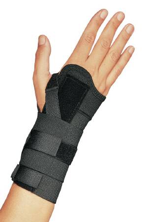 ProCare® Universal CTS Wrist Brace Aluminum / Elastic Left or Right Hand Black Medium (251658_EA) 1/EA