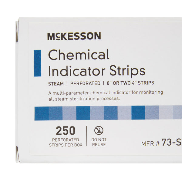 McKesson Sterilization Chemical Indicator Strip Steam 8 Inch Length (524534_CS) 10/CS