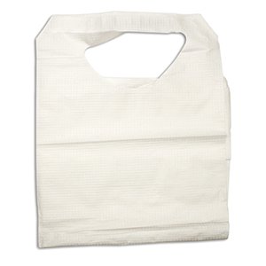 Dynarex Bib Tie Closure Disposable Polyethylene / Tissue (807048_CS) 300/CS