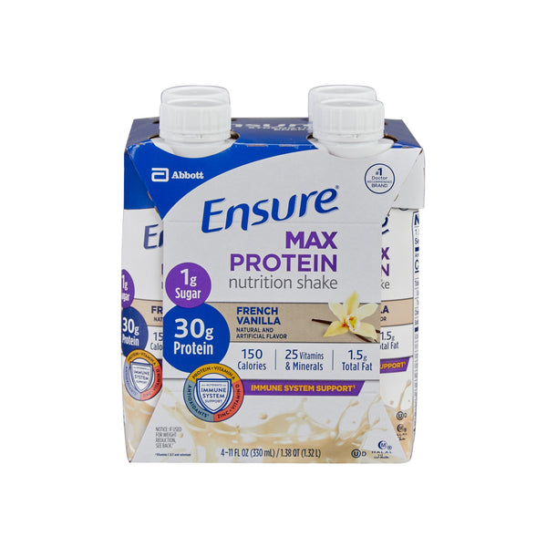Ensure® Max Protein Nutrition Shake Oral Supplement French Vanilla Flavor Liquid 11 oz. Reclosable Carton (1209630_EA) 1/EA