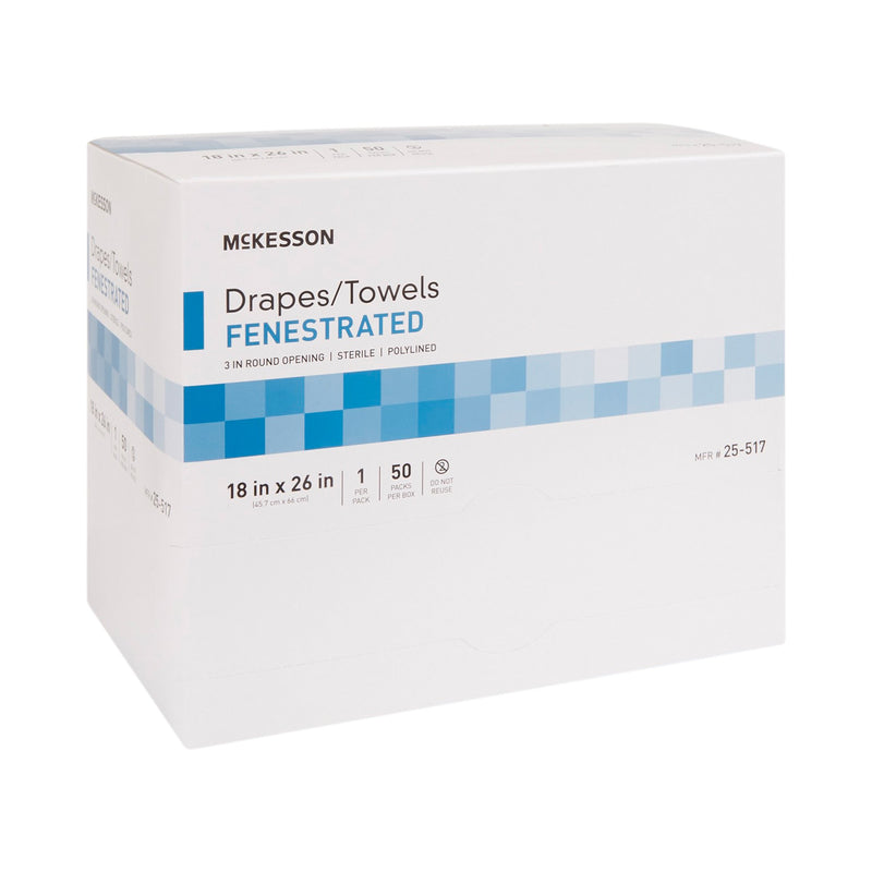 McKesson General Purpose Drape Poly Lined Towel Drape 18 W X 26 L Inch Sterile (65923_CS) 300/CS