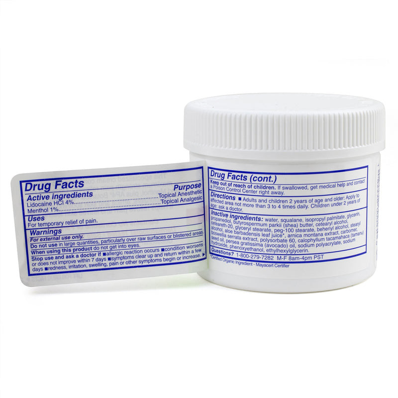TriDerma MD® Topical Pain Relief 4% - 1% Strength Lidocaine / Menthol Cream 4 oz. (906175_EA) 1/EA