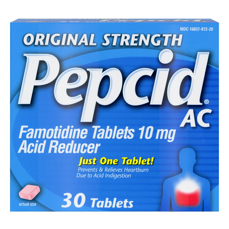 Pepcid® AC Antacid 10 mg Strength Tablet 30 per Box (677833_BT) 1/BT
