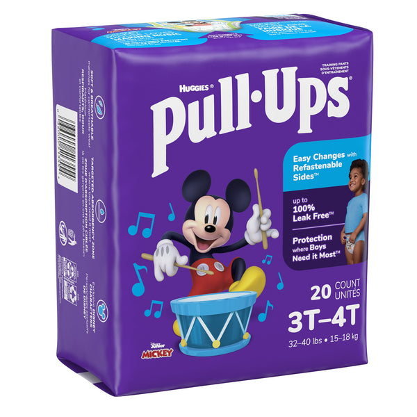 Pull-Ups® Male Toddler Training Pants Size 3T to 4T Disposable Moderate Absorbency (1160320_PK) 20/PK