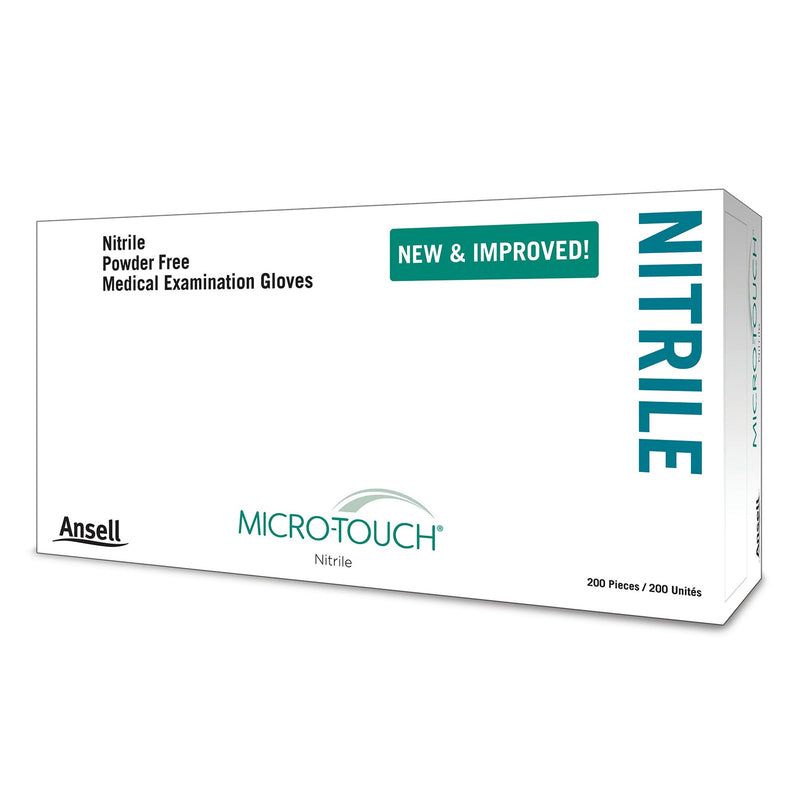 Micro-Touch® Nitrile Exam Glove X-Large NonSterile Nitrile Standard Cuff Length Textured Fingertips Blue Chemo Tested (703153_BX) 1/BX