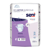Seni® Active Super Plus Unisex Adult Absorbent Underwear Pull On with Tear Away Seams Small Disposable Heavy Absorbency (1163860_CS) 88/CS