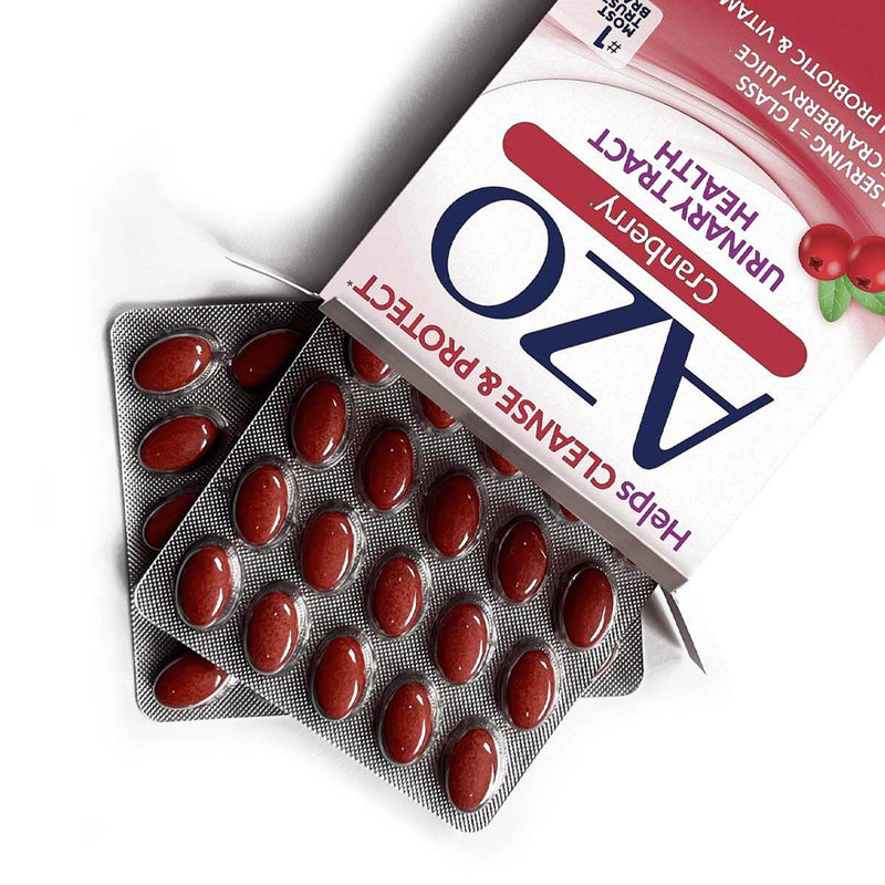 AZO® Urinary Pain Relief 60 mg - 110 mg - 500 mg - 30 mg Strength Vitamin C / Calcium / Cranberry / Bacillus Coagulans Tablet 50 per Box (884458_BX) 1/BX
