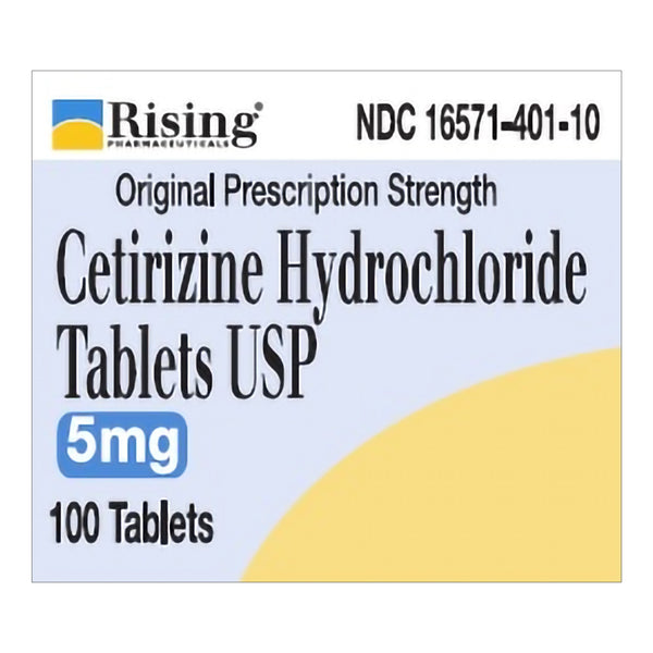 Rising Pharmaceuticals Allergy Relief 5 mg Strength Tablet 100 per Bottle (1228260_BT) 1/BT