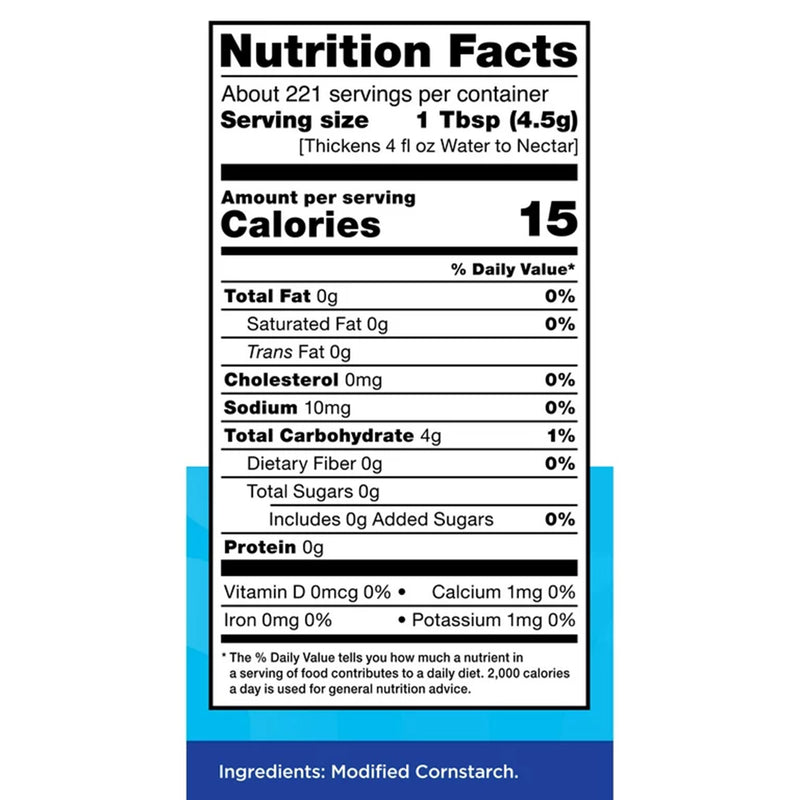 Thick-It® Original Concentrated Food and Beverage Thickener 10 oz. Canister Unflavored Powder IDDSI Level 0 Thin (811367_EA) 1/EA