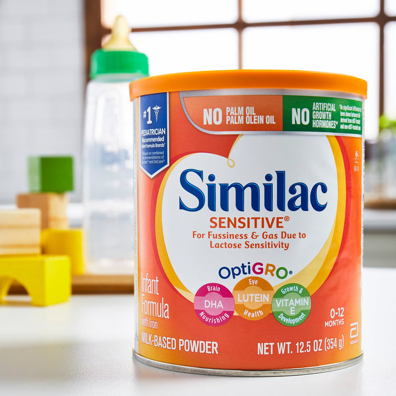 Similac Sensitive® Infant Formula Unflavored 12.5 oz. Can Powder Iron Lactose Sensitivity (746700_EA) 1/EA