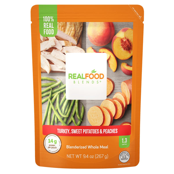 Real Food Blends® Select™ Tube Feeding Formula Turkey / Pears / Pumpkin Puree 9.4 oz. Pouch (1258417_CS) 12/CS