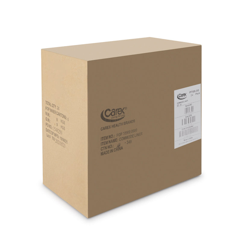 Carex® Commode Liner For Commode / Shower Chair (955317_BX) 7/BX