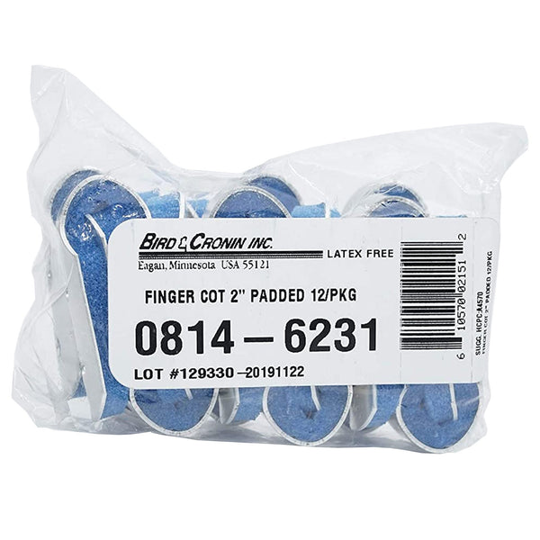 Bird & Cronin Finger Cot Splint Pull-On Left or Right Hand Blue / Silver (479114_EA) 1/EA