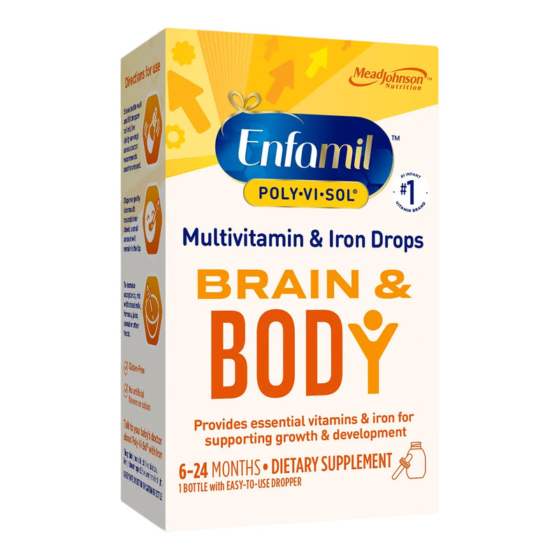 Poly·Vi·Sol® with Iron Pediatric Multivitamin Supplement Vitamin A 1,500 IU Strength Oral Drops 1.67 oz. (793519_EA) 1/EA