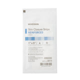 McKesson Skin Closure Strip 1 X 5 Inch Nonwoven Material Reinforced Strip White (876310_CS) 100/CS