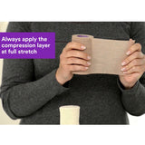 3M™ Coban™ 2 2 Layer Compression Bandage System 2-9/10 Yard X 4 Inch / 4 Inch X 5-1/10 Yard Self-Adherent / Pull On Closure Tan / White NonSterile 35 to 40 mmHg (989726_CS) 8/CS