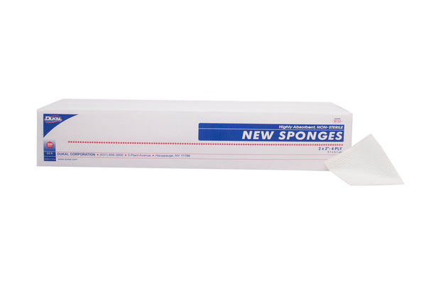 Dukal™ Nonwoven Sponge 2 X 2 Inch 4-Ply NonSterile 200 per Pack (718125_BG) 1/BG