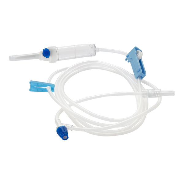 MedStream Primary IV Administration Set Gravity 1 Port 20 Drops / mL Drip Rate Without Filter 75 Inch Tubing Solution Without Flow Regulator (1189827_BX) 50/BX