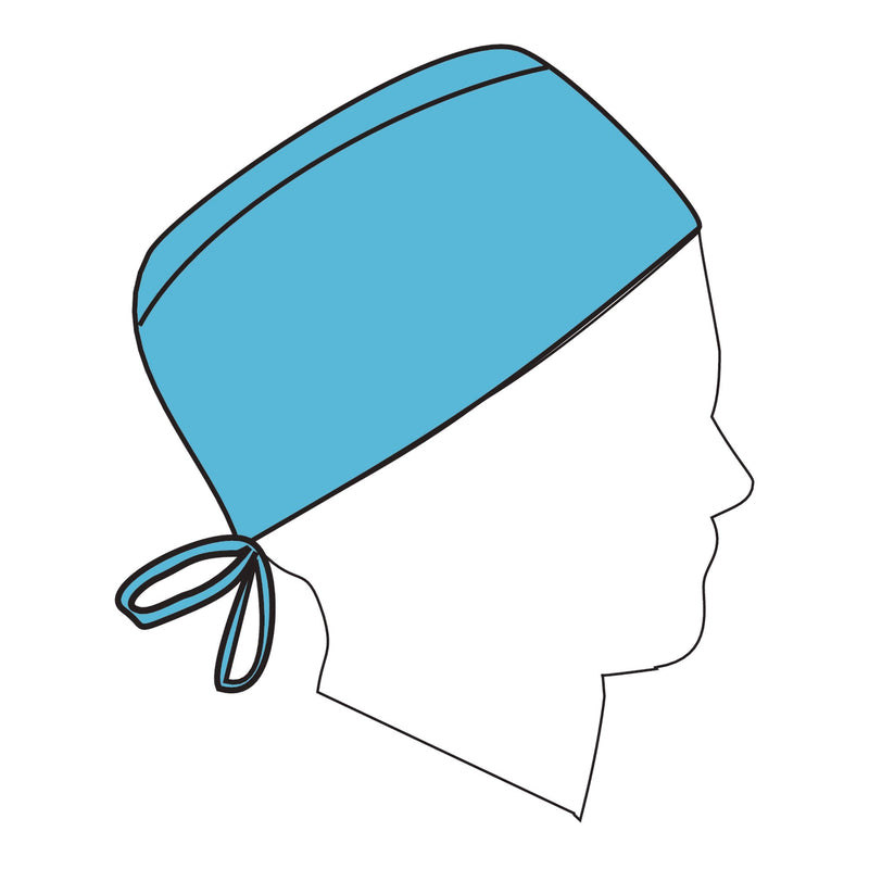 Halyard Surgeon Cap One Size Fits Most Blue Tie Closure (188621_CS) 300/CS