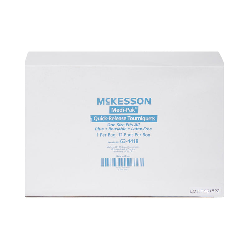 McKesson Tourniquet, Quick Release 14 Inch Length Synthetic Silk and Terylene (581564_BX) 12/BX