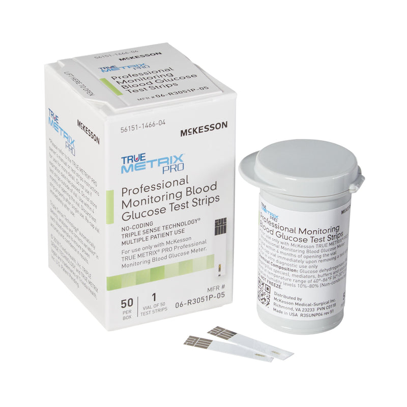 McKesson TRUE METRIX® PRO Blood Glucose Test Strips 50 Strips per Pack (960298_CS) 1200/CS