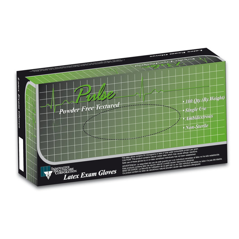 Pulse® 151 Series Exam Glove Medium NonSterile Latex Standard Cuff Length Fully Textured White Not Rated (894069_CS) 1000/CS