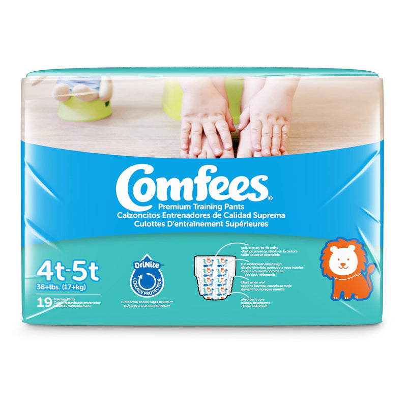 Comfees® Male Toddler Training Pants Pull On with Tear Away Seams Size 4T to 5T Disposable Moderate Absorbency (907039_CS) 114/CS