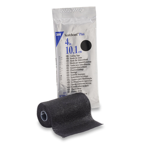 3M™ Scotchcast™ Plus Cast Tape 4 Inch X 12 Foot Fiberglass / Resin Black (201254_EA) 1/EA