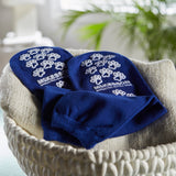 McKesson Terries™ Slipper Socks Unisex Adult Bariatric / X-Wide Double Tread Single Patient Use Royal Blue (558997_PR) 1/PR