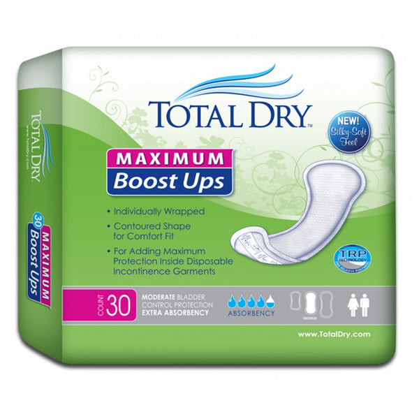 TotalDry™ Booster Pad 13.8 Inch Length Heavy Absorbency Polymer Core One Size Fits Most (980714_BG) 30/BG