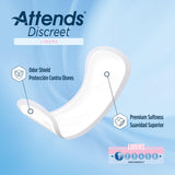 Attends® Discreet Bladder Control Pad 6 Inch Length Light Absorbency Polymer Core One Size Fits Most (1039120_CS) 672/CS