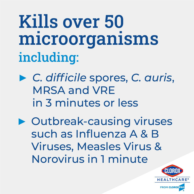 Clorox Healthcare® Bleach Germicidal Surface Disinfectant Cleaner Manual Squeeze Liquid 32 oz. Bottle Fruity Floral Bleach Scent NonSterile (369427_CS) 6/CS