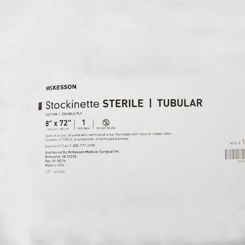 McKesson Surgical Stockinette Tubular 8 X 72 Inch Sterile (457659_EA) 1/EA