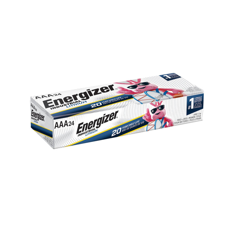 Energizer® Industrial® Lithium Battery AAA Cell 1.5V Disposable 24 per Pack (1220204_BX) 24/BX