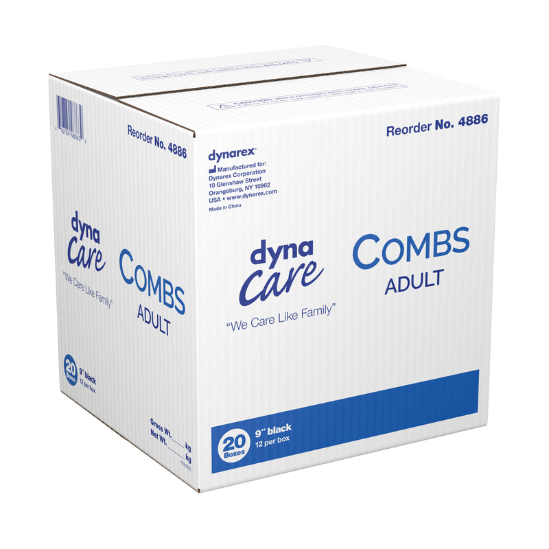 Dynarex® Comb 9 Inch Black Plastic (826987_CS) 240/CS